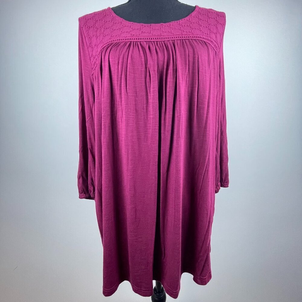 Suzanne Betro Burgundy Women's Top Size M